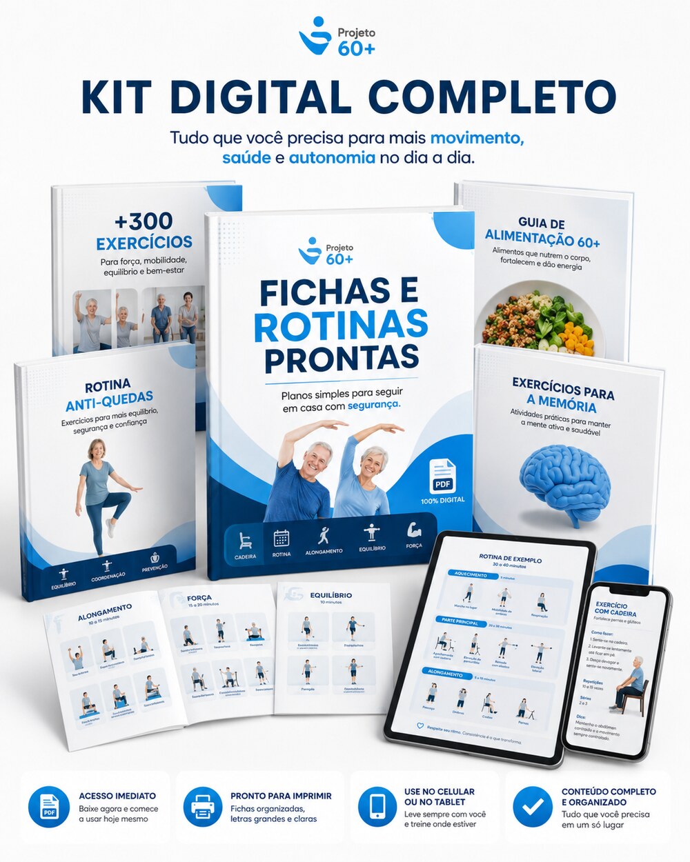 Kit Digital Completo — +300 Exercícios e 3 bônus