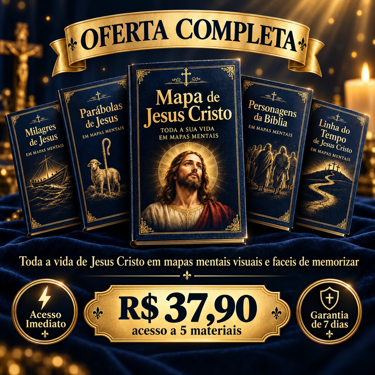 Mapa de Jesus Cristo - Oferta Completa - R$ 37,90